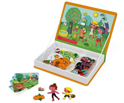 Детска магнитна книга Janod - Сезони