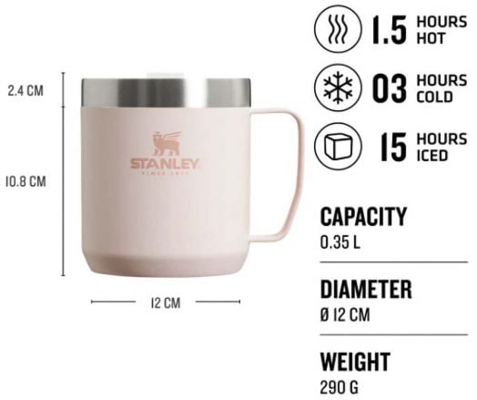 Къмпинг чаша Stanley Rose Quartz