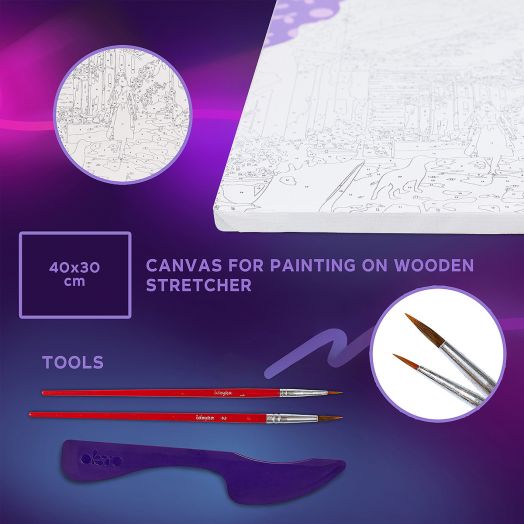 Творчески комплект Okto - Направи 3D картина с лек моделин 