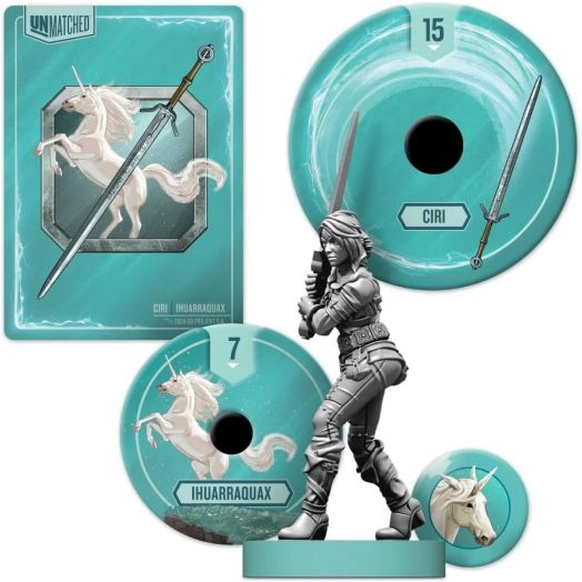 Настолна игра Unmatched: The Witcher - Steel and Silver