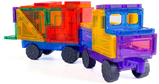 Магнитен конструктор Learn and Grow Toys - Автобомили, 28 части