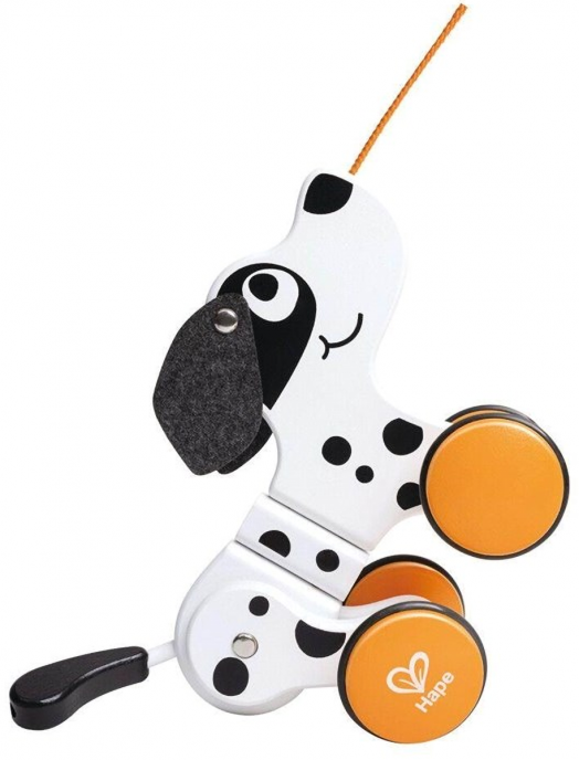 Дървена играчка за дърпане Hape - Далматинец