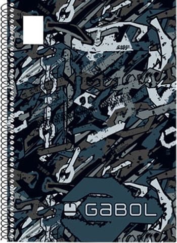 Тетрадка със спирала Gabol А4, 80 листа - широки редове