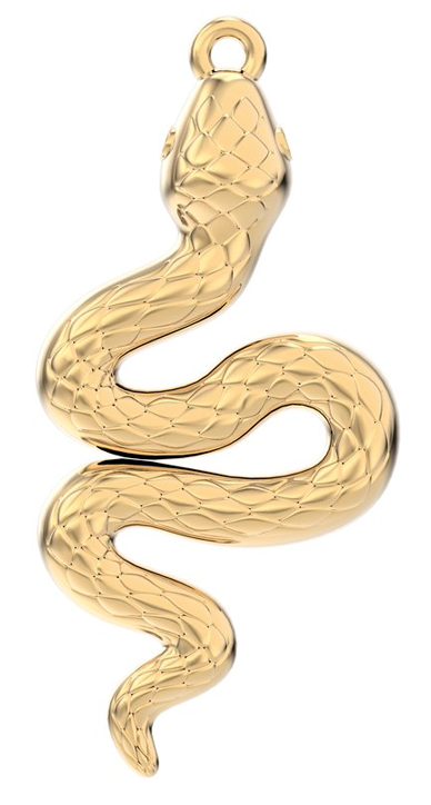 Колие с медальон Chocli - Snake