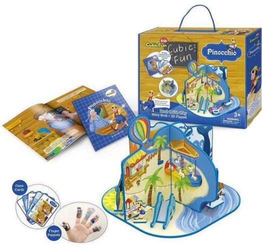3D пъзел Cubic Fun - Пинокио, 36 части