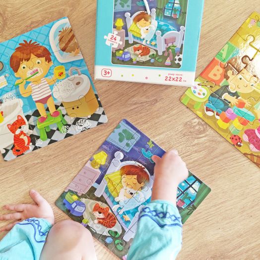 Пъзел Dodo 4 в 1: Ежедневие