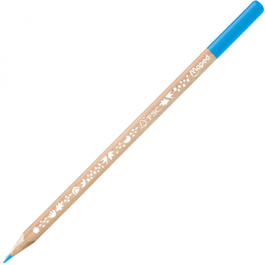 Цветни моливи Maped Smiling Planet, 12 цвята