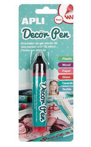 Гел маркер - перлено червено