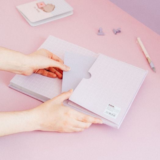 Тефтер Grupo Erik - Pusheen Moments А5, 96 листа с широки редове