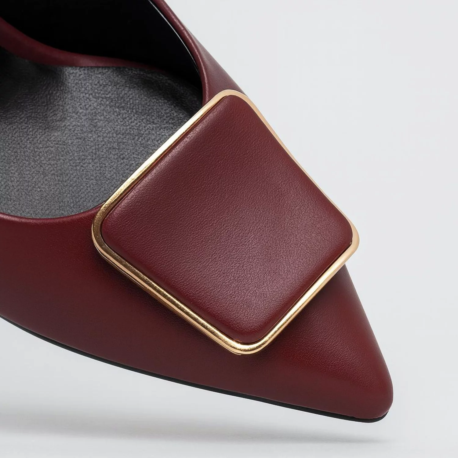 Pantofi stiletto Piele Naturala Bordo Elif