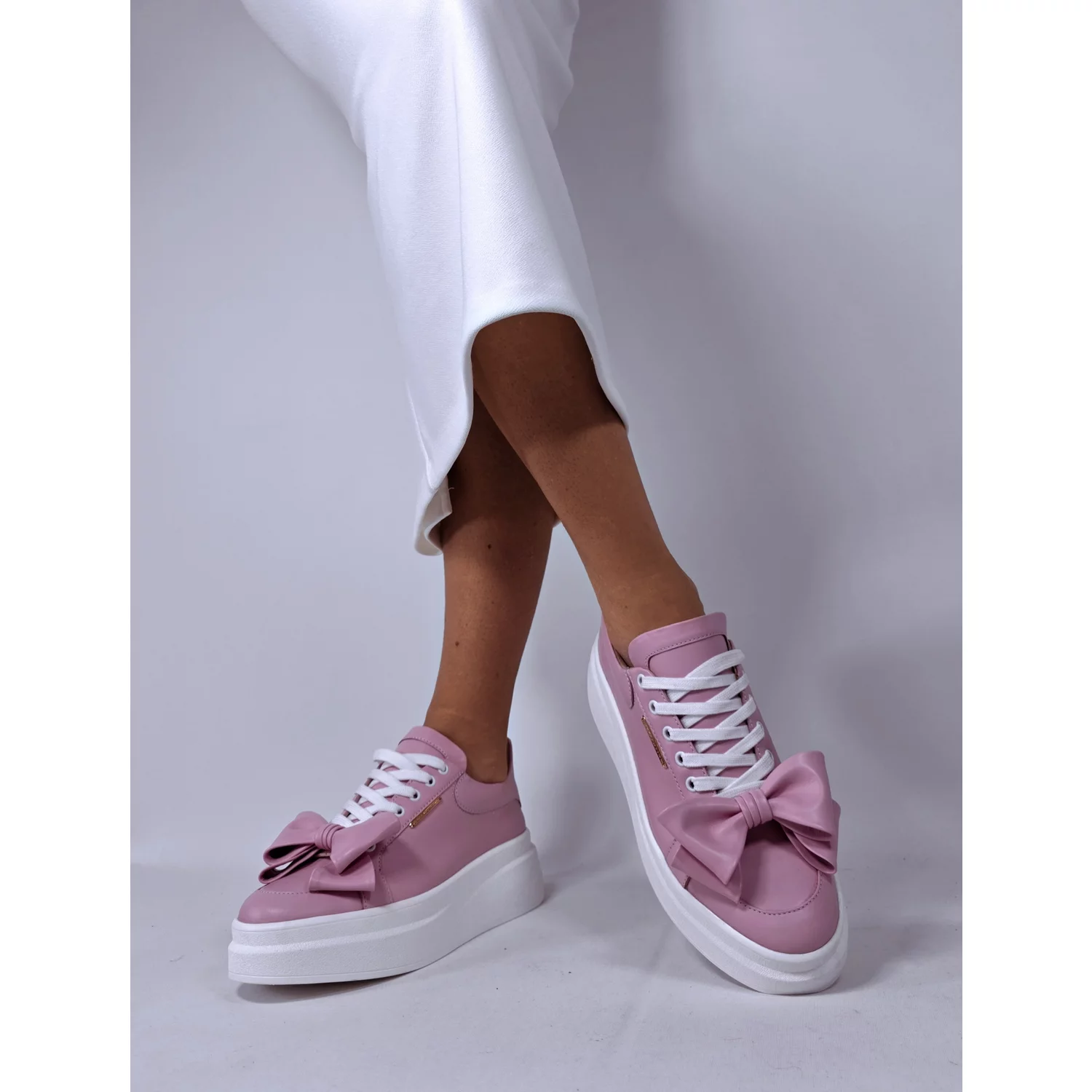 Pantofi casual Piele Naturala Roz Barni B