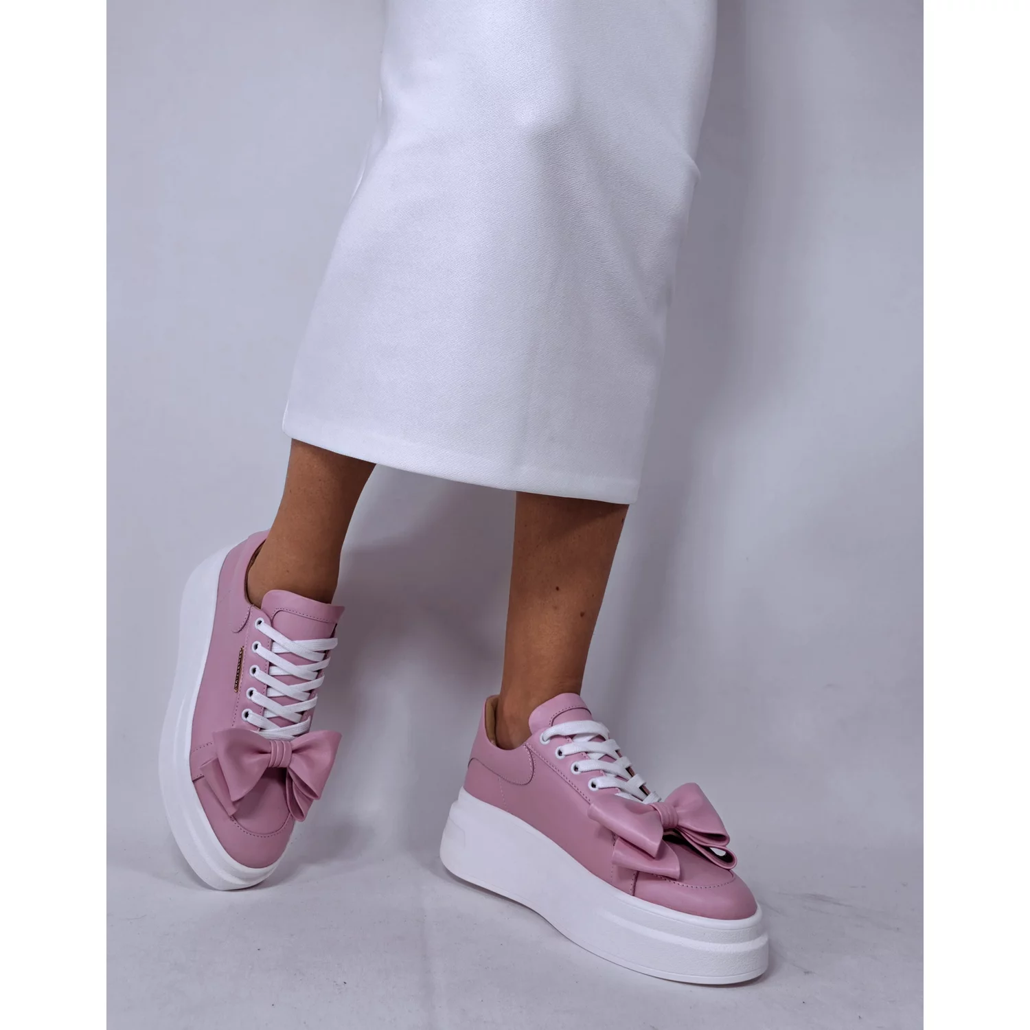 Pantofi casual Piele Naturala Roz Barni B