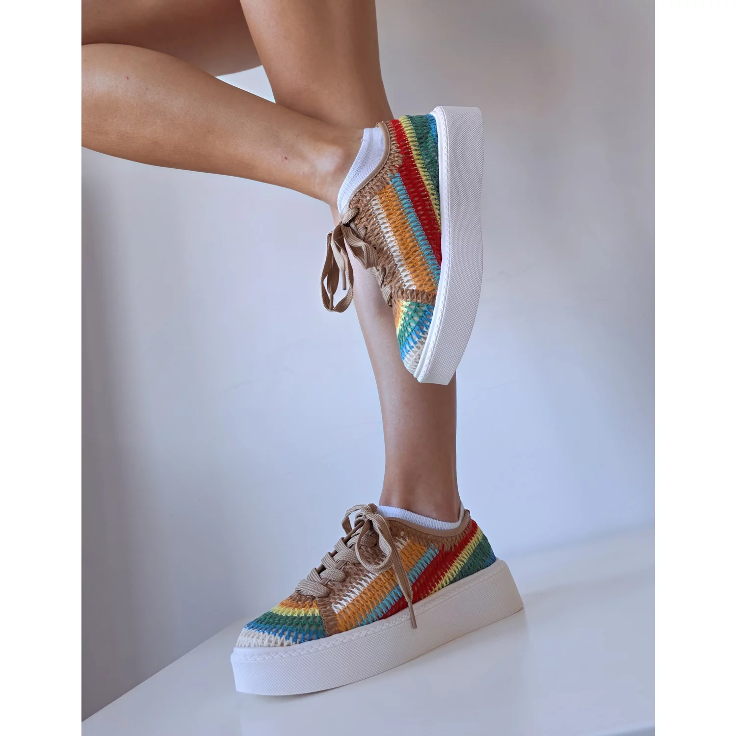 Pantofi casual textil mix color Aissa