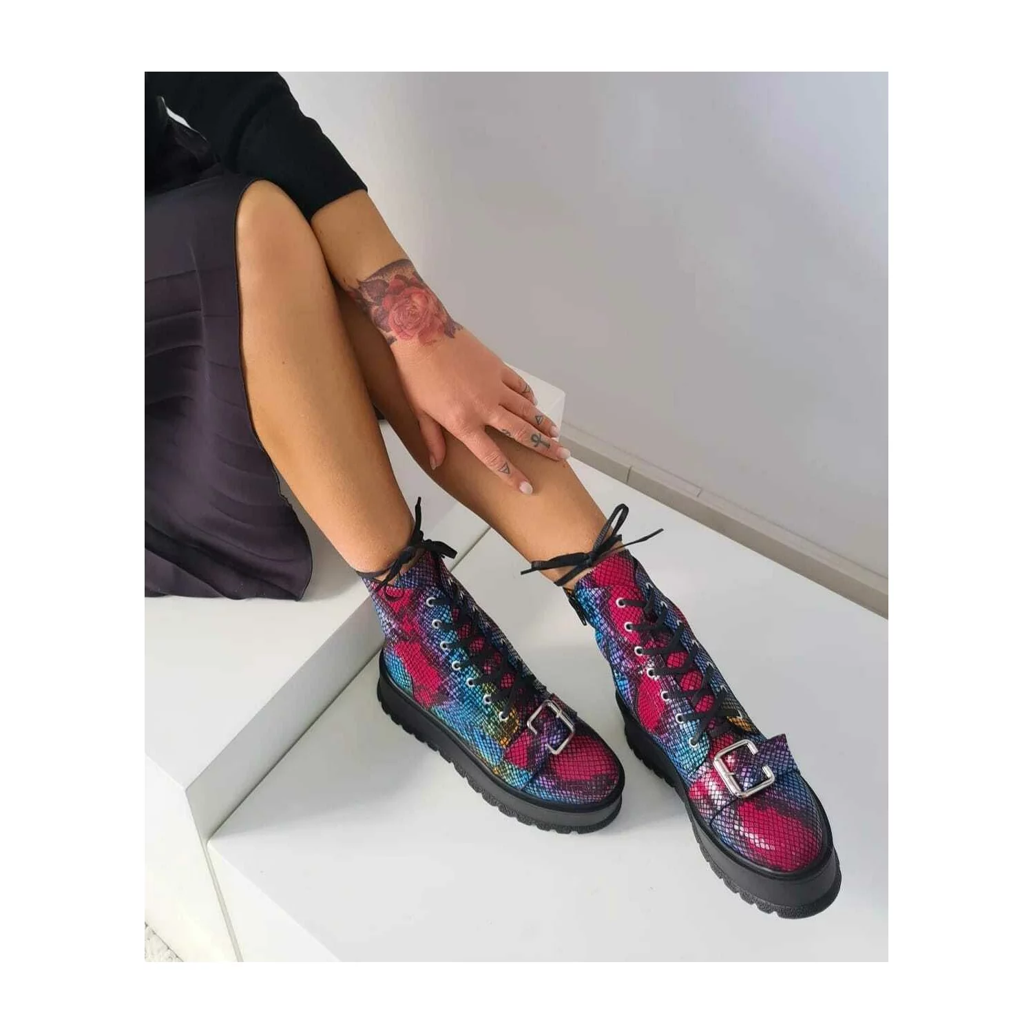 Ghete din piele naturala Desgo K