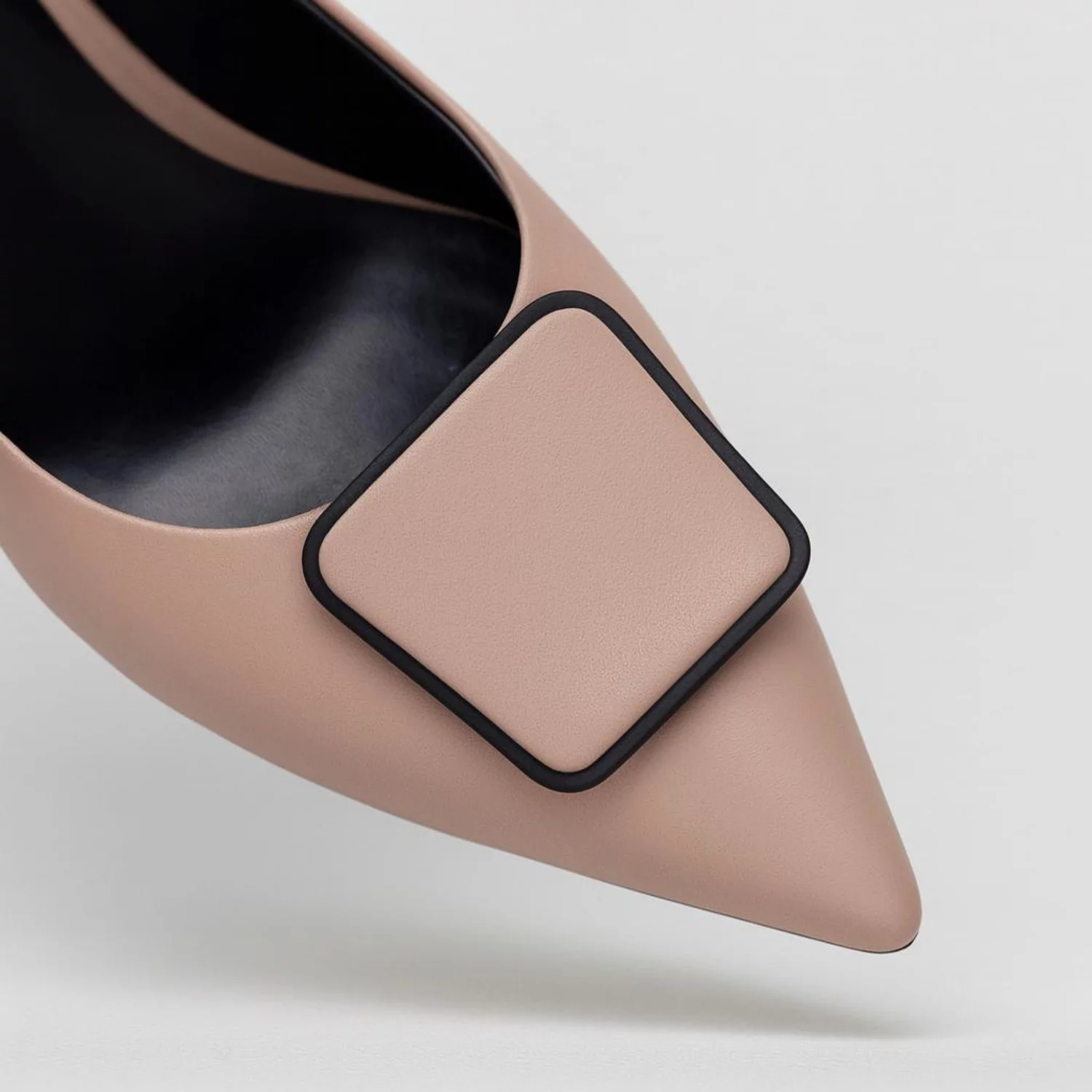 Pantofi stiletto Piele Naturala Bej Elif