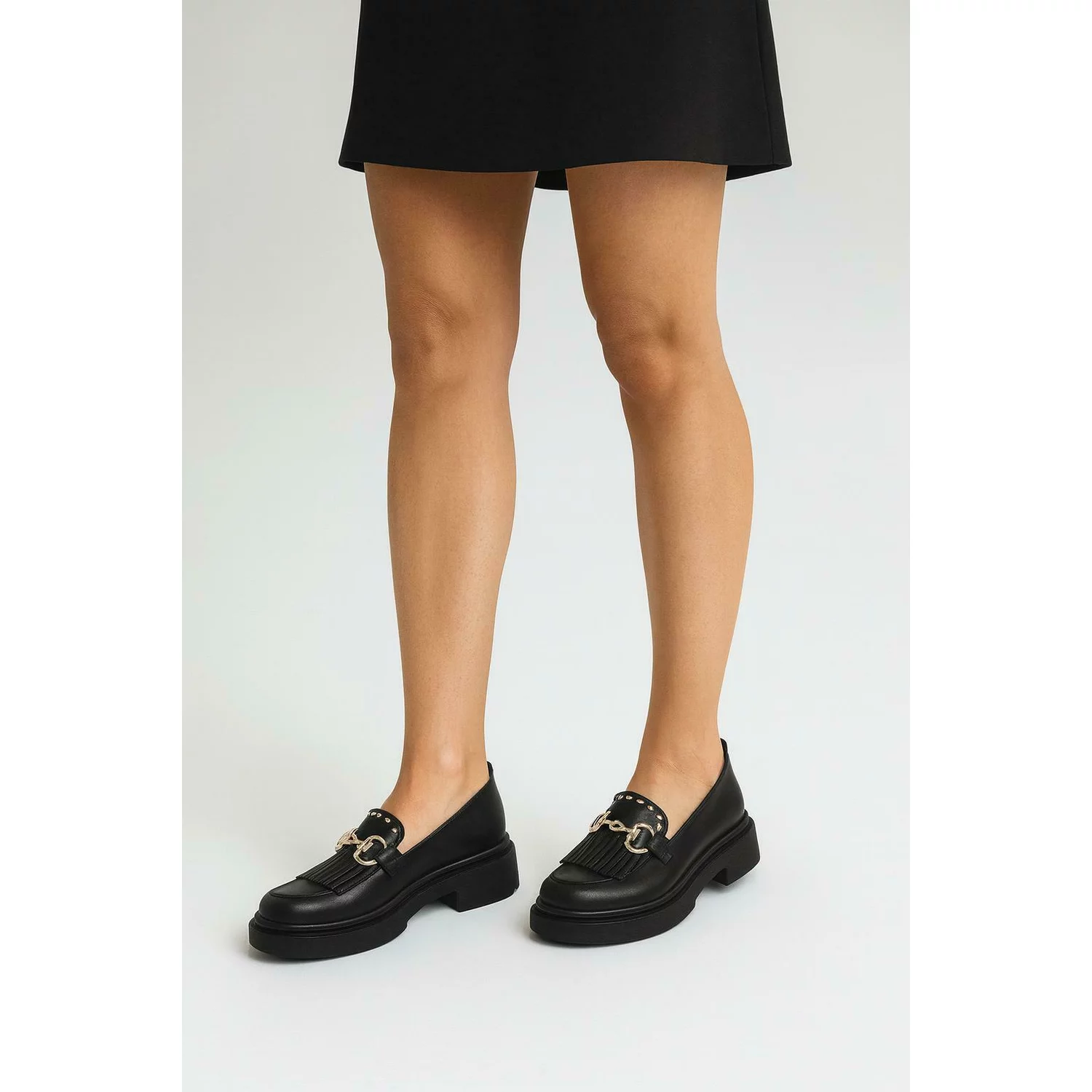 Pantofi casual Piele Naturala Negri Glory