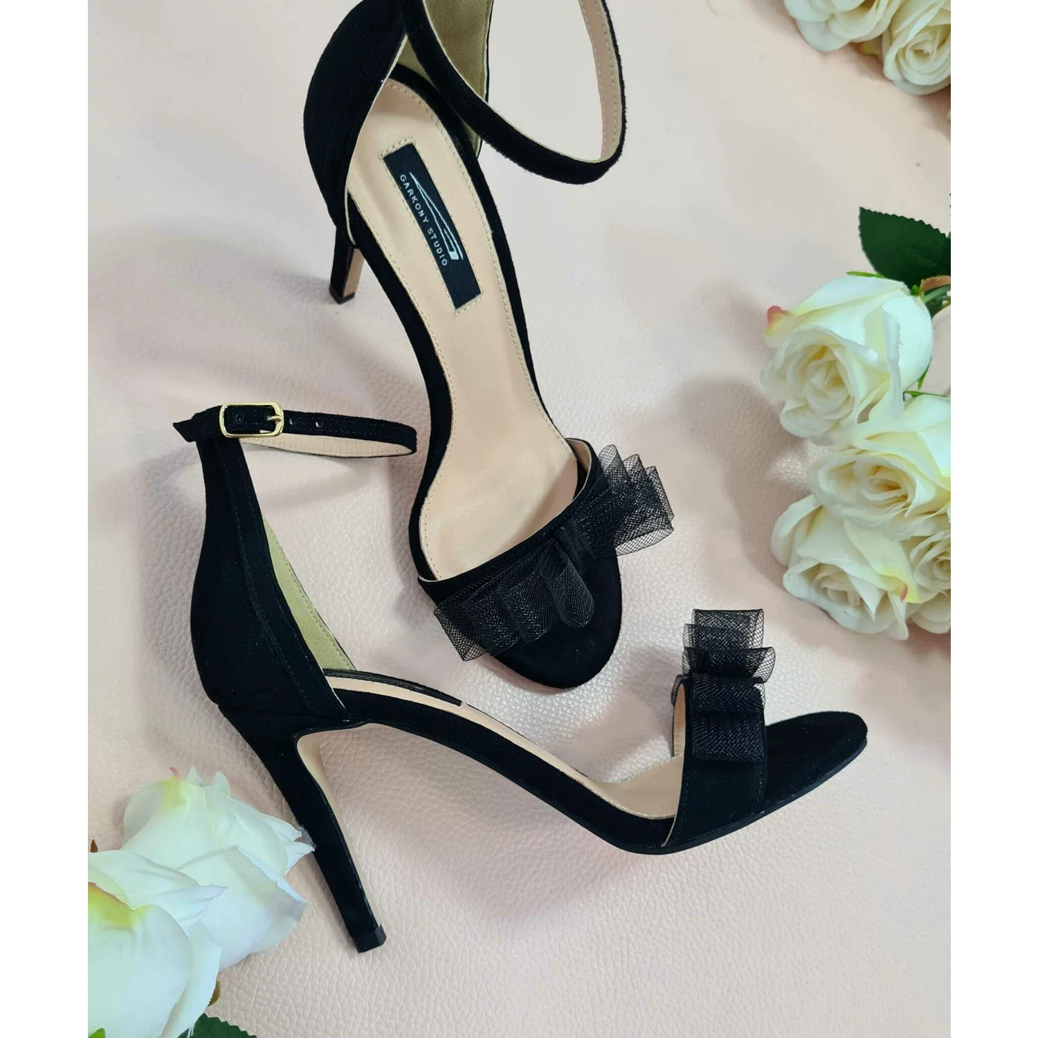 Sandale negre de ocazie Ilona