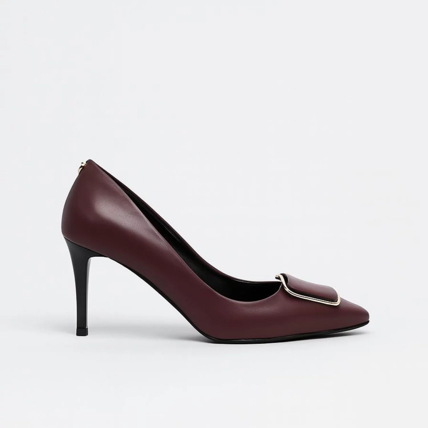 Pantofi stiletto Piele Naturala Bordo Elif