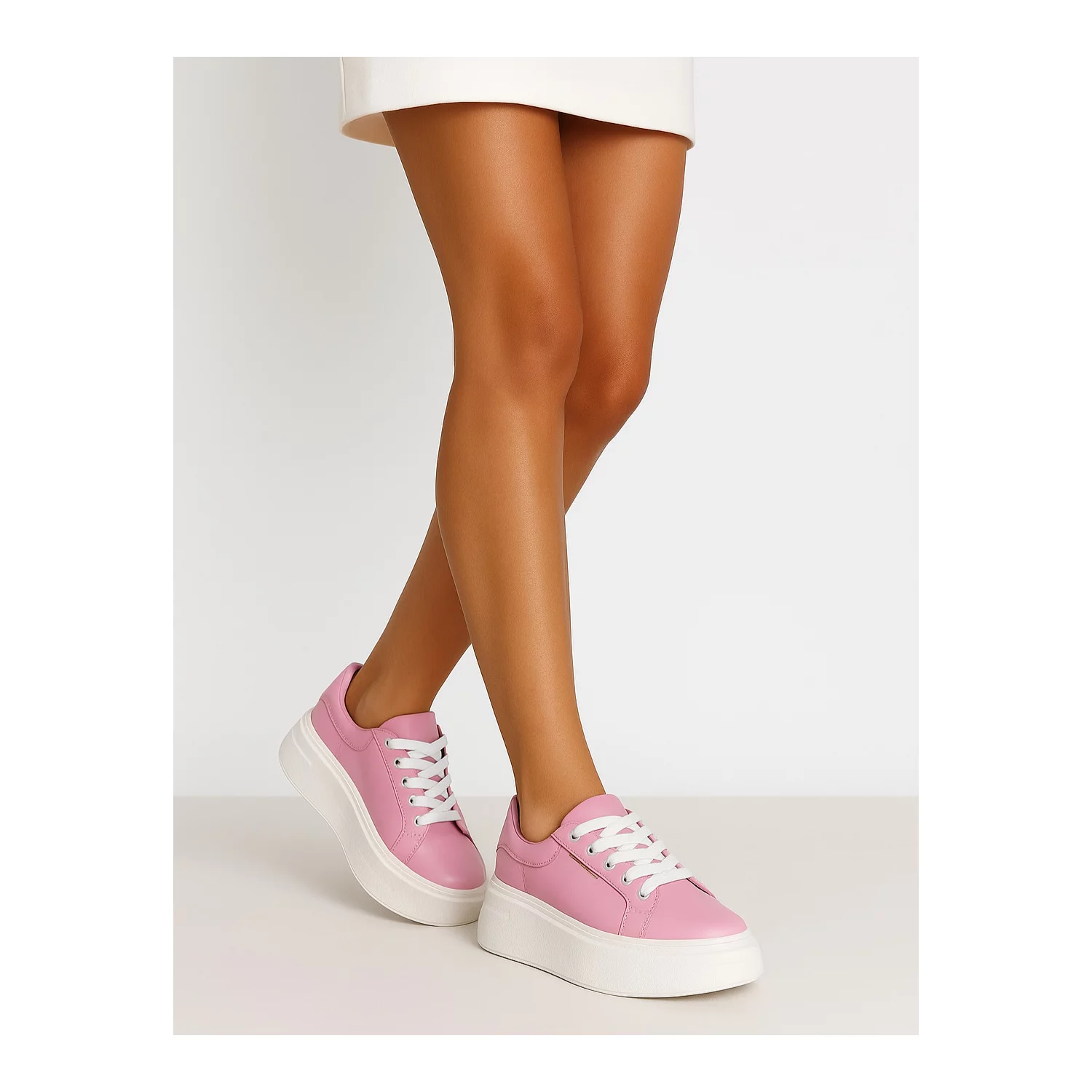 Pantofi casual Piele Naturala Roz Barni