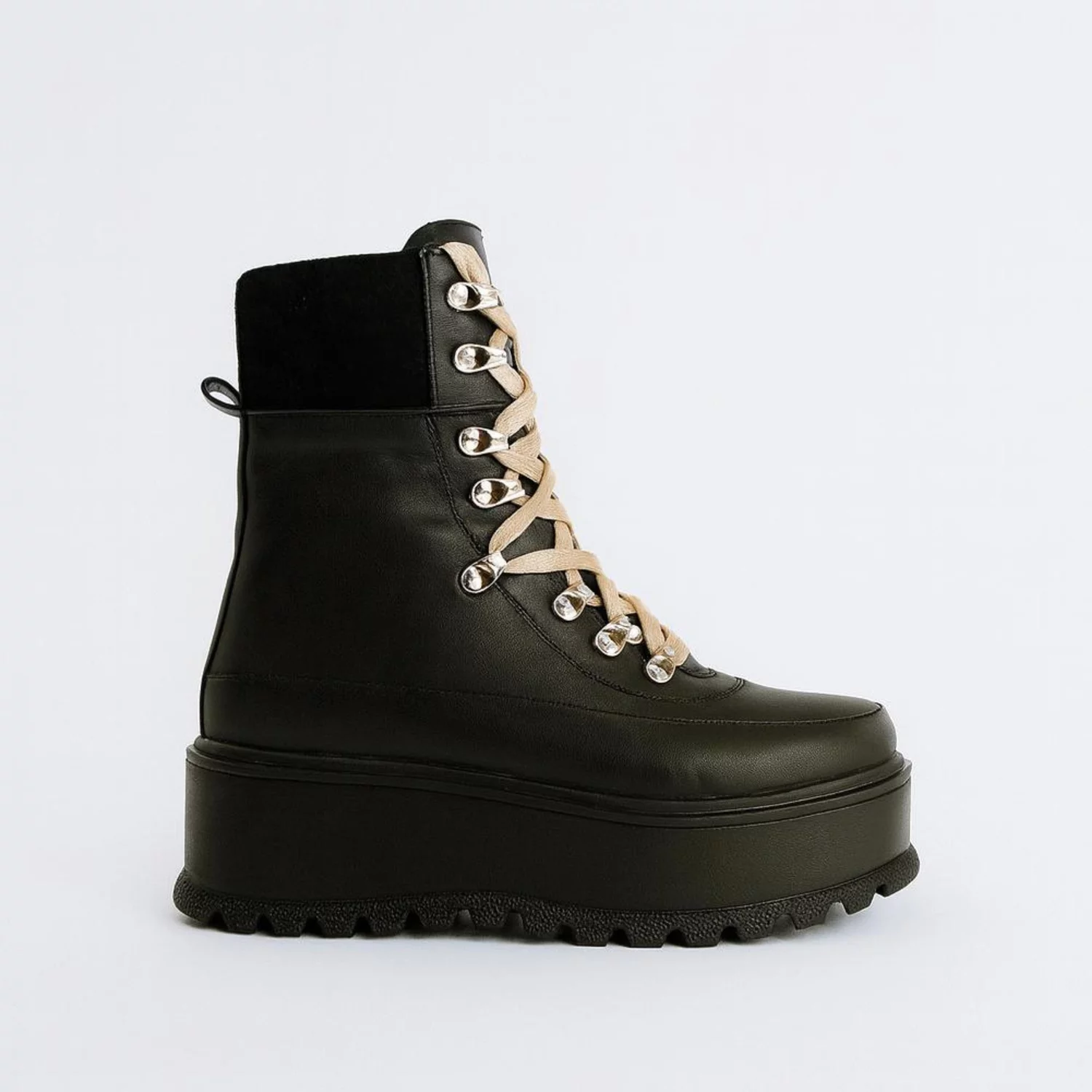 Ghete Piele Naturala Negre Sony