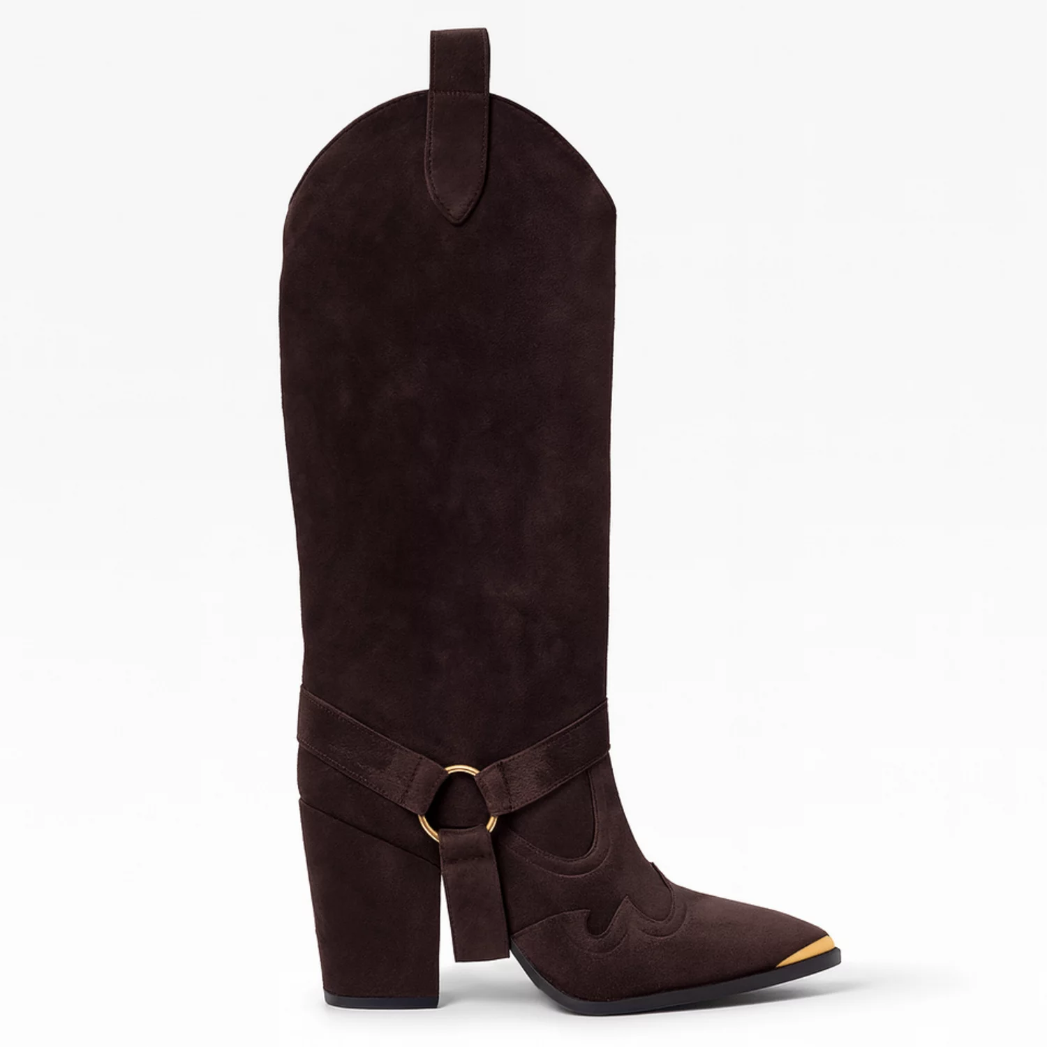 Cizme cu carambi detasabili Piele Naturala Maro ciocolata Jinx P