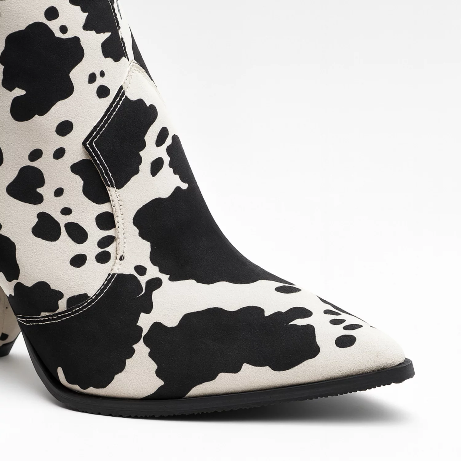 Ciocate din Piele Naturala imprimeu Alb-Negru Velina Noir