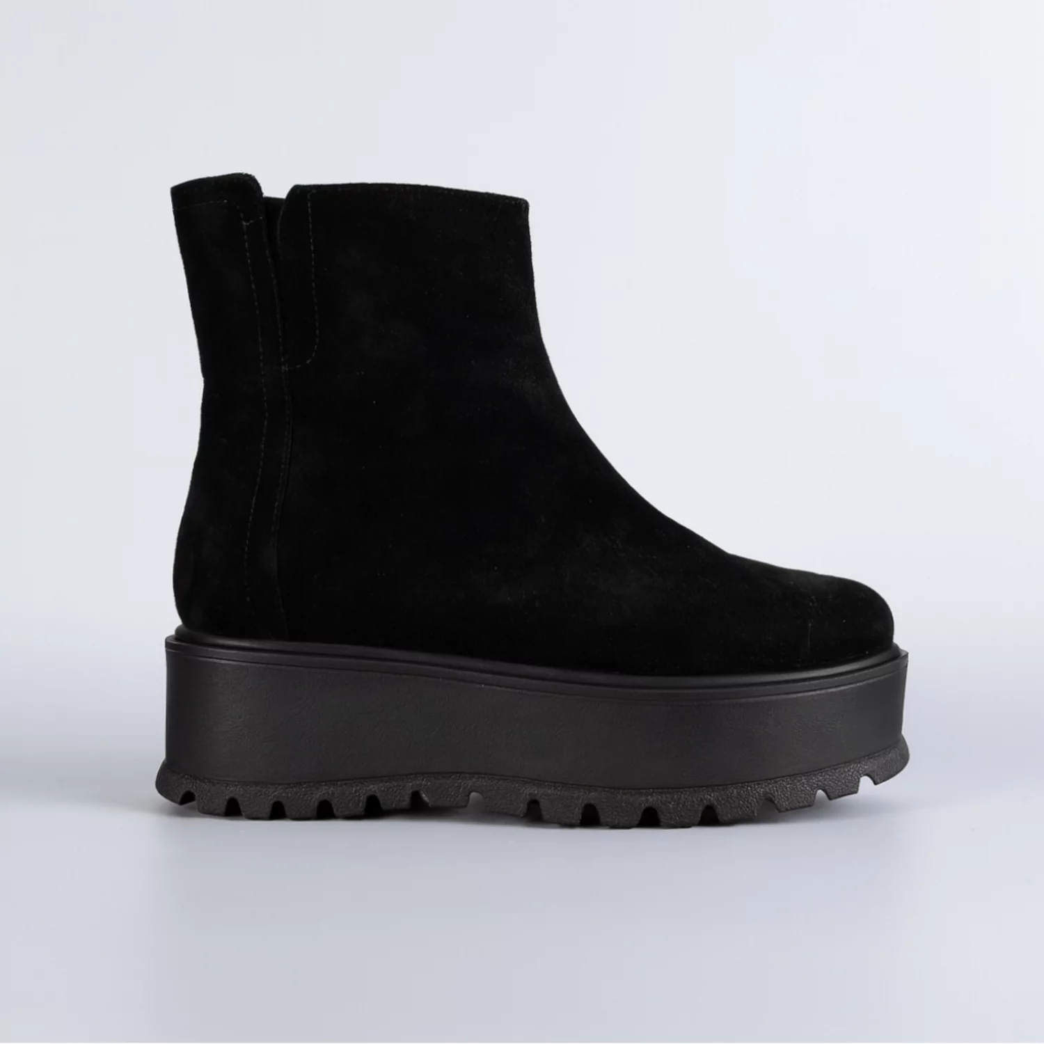 Ghete din piele naturala neagra Kasi