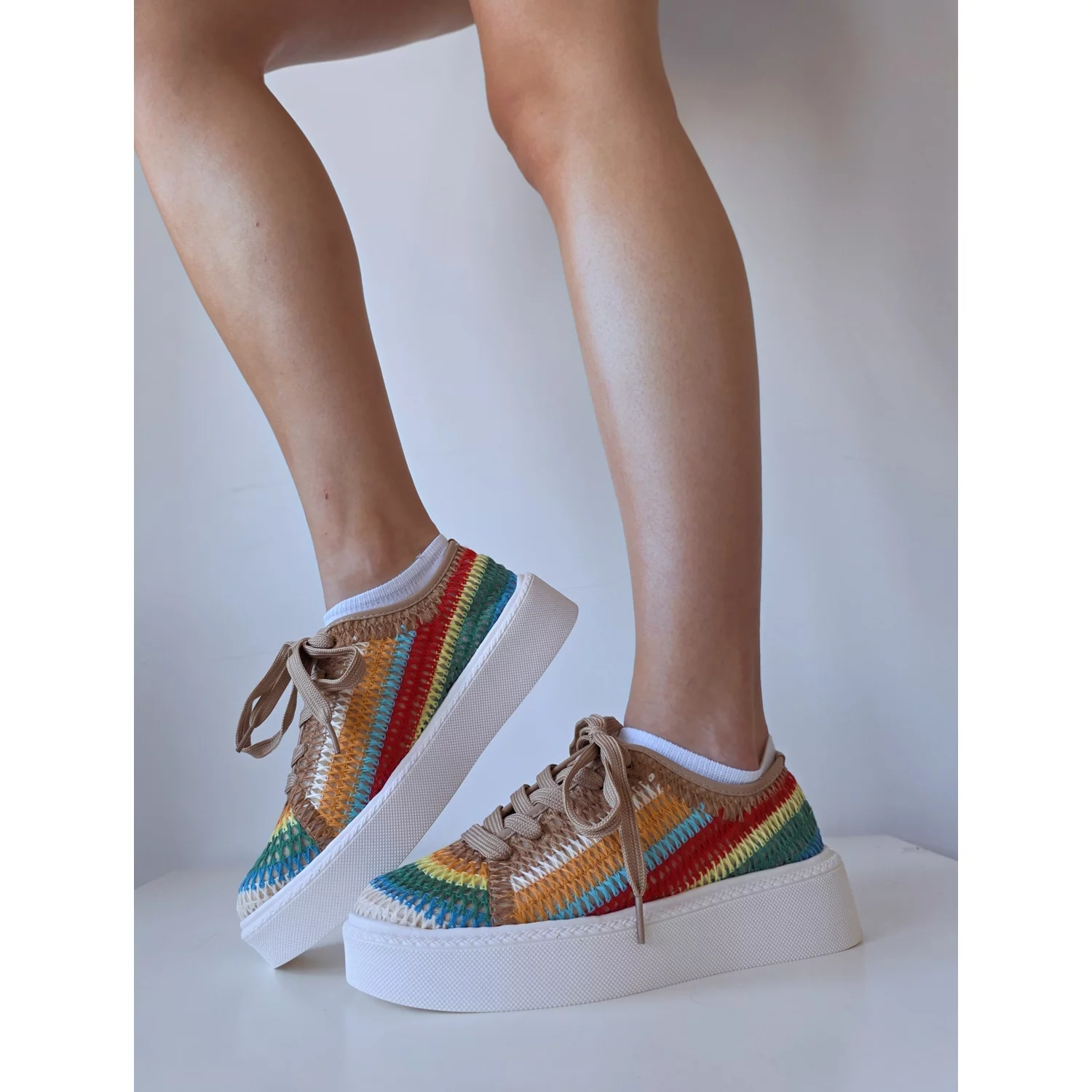 Pantofi casual textil mix color Aissa