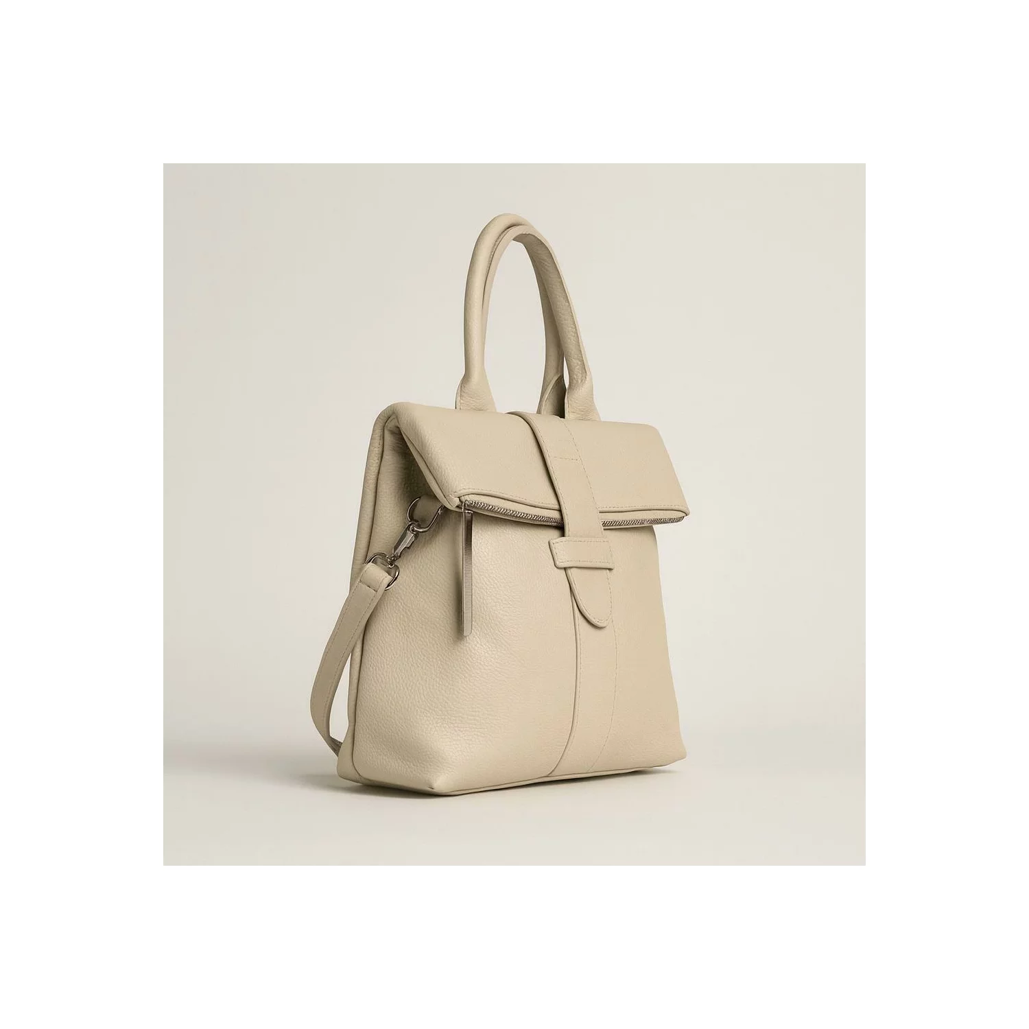 Rucsac dama Piele Naturala Bej Feli