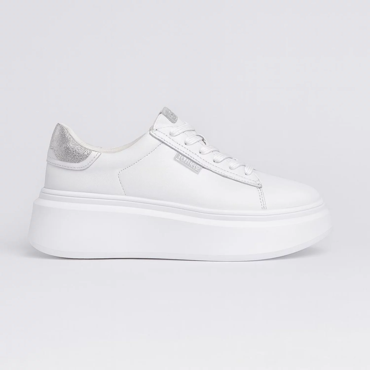 Pantofi dama casual Piele Naturala Albi Dalia