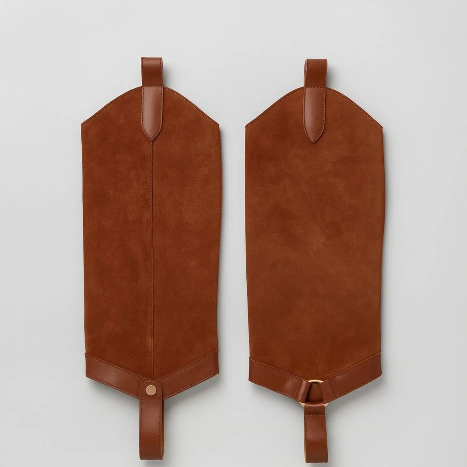 Jampiere detasabile din Piele Naturala Maro roscat Jinx