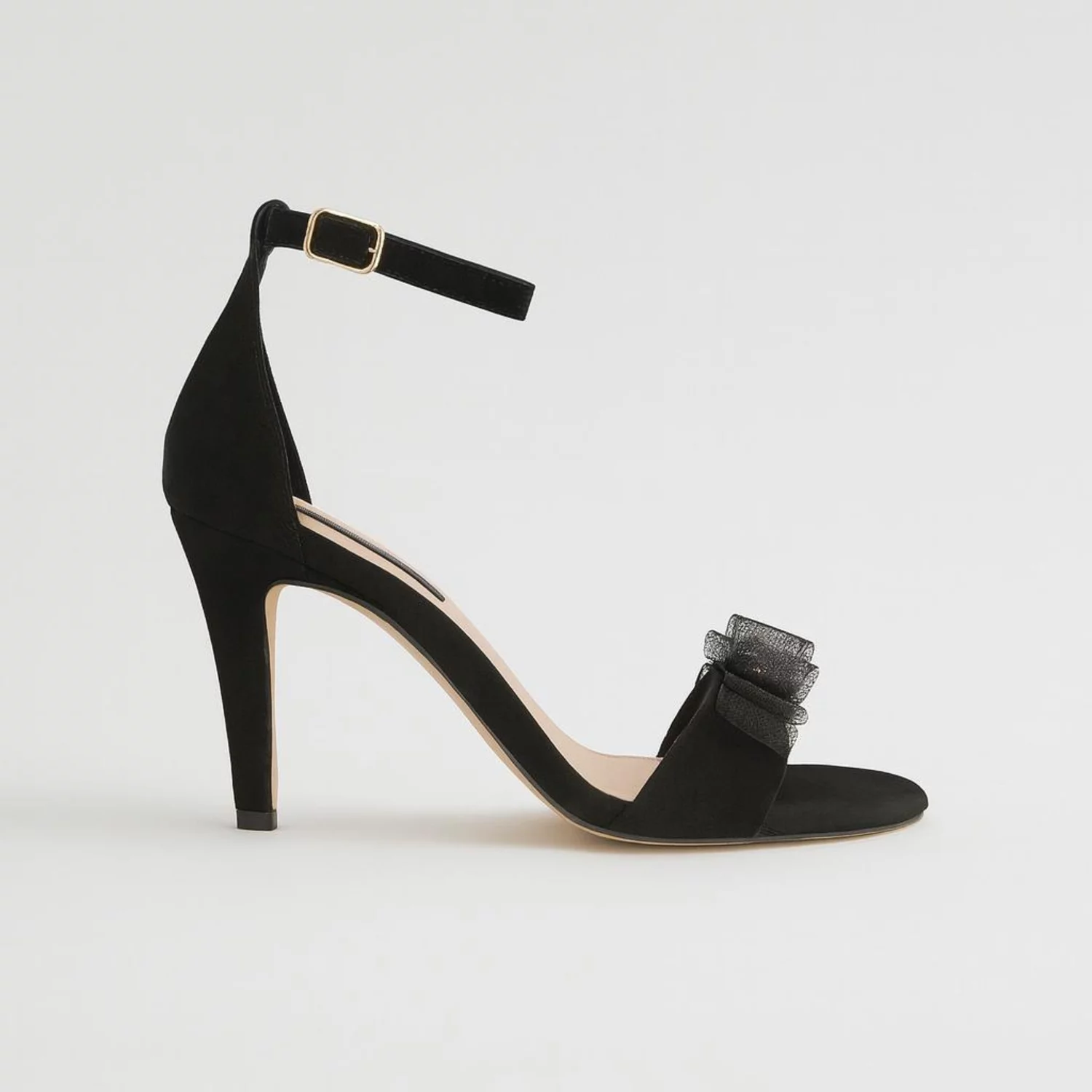 Sandale negre din piele naturala Thea