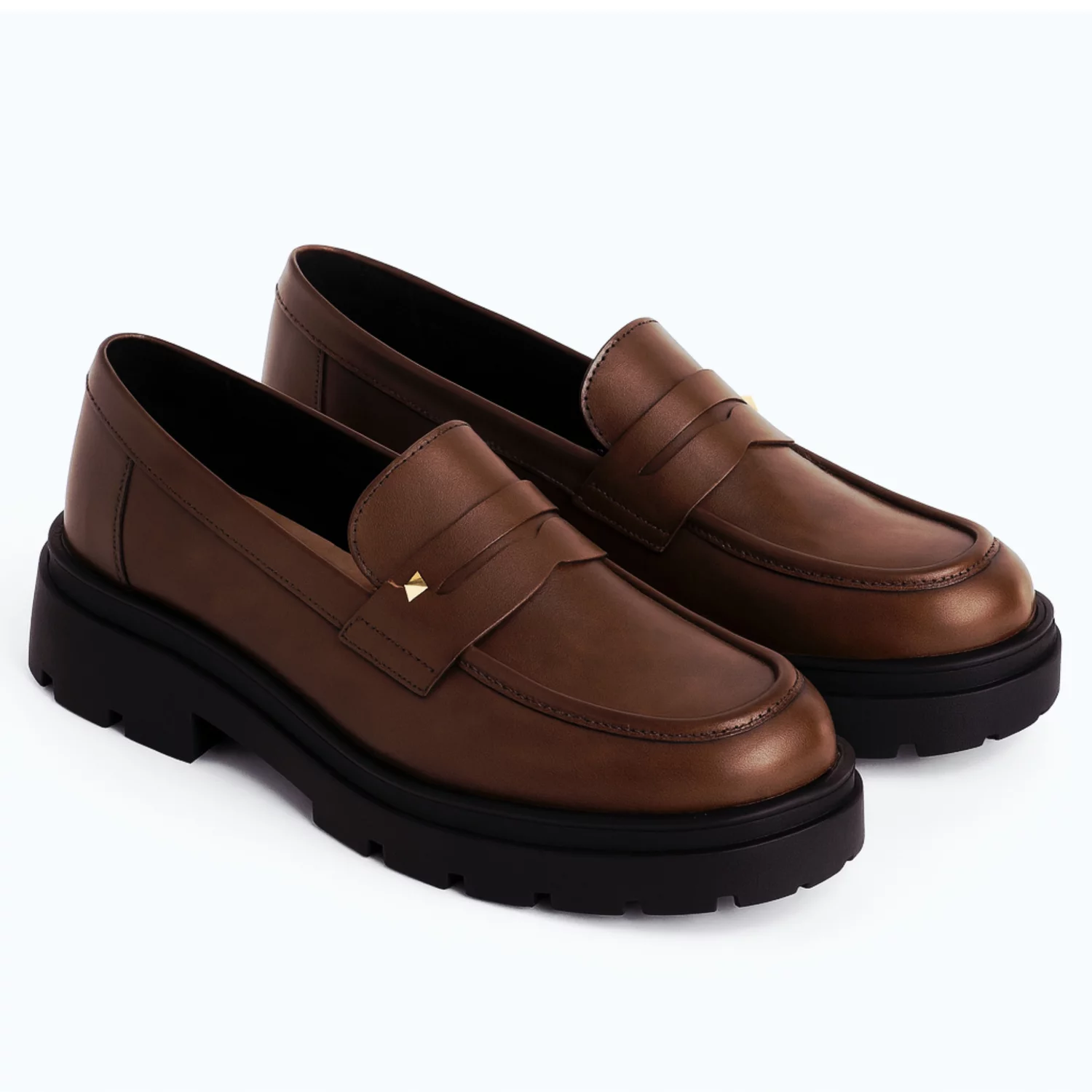 Pantofi casual Piele Naturala Maro Terra