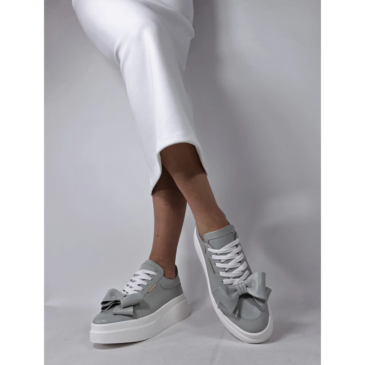 Pantofi casual Piele Naturala Verde ou rata Barni B