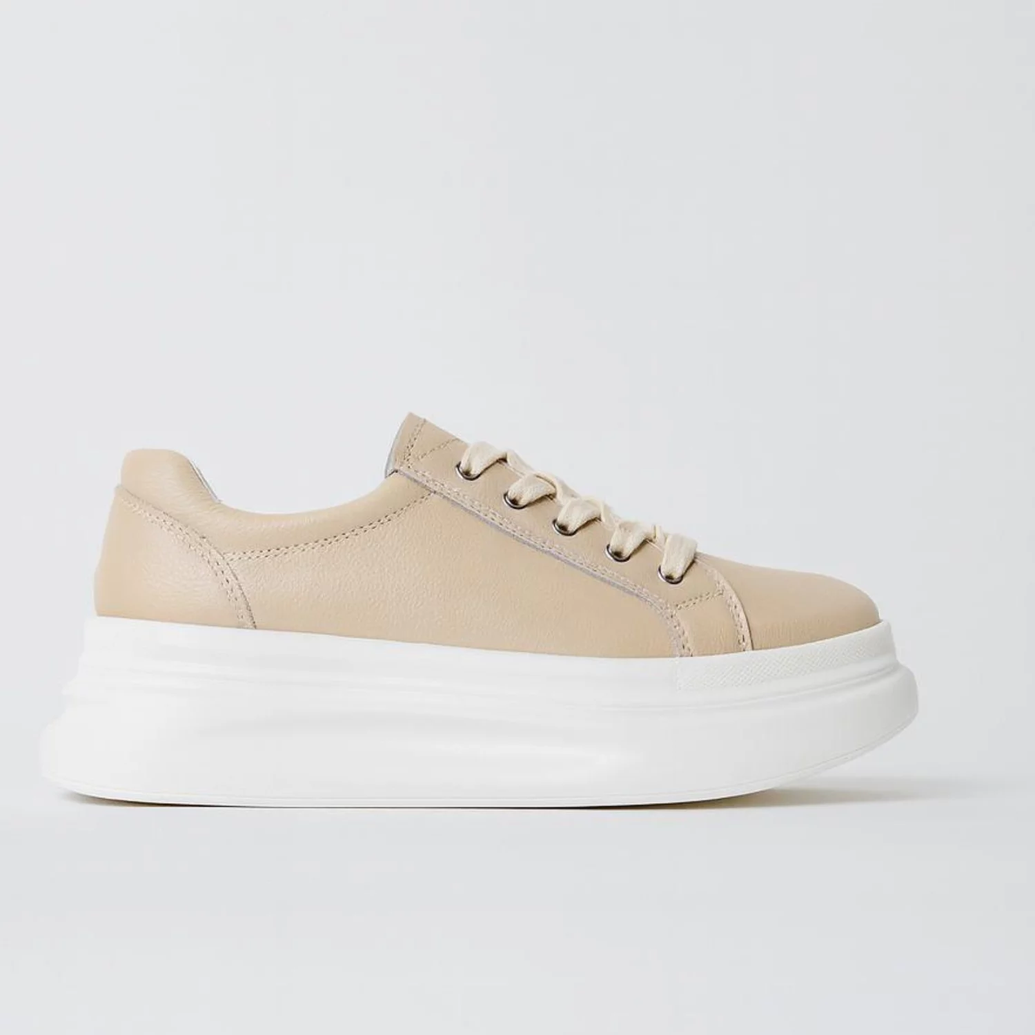 Pantofi dama casual Piele Naturala Bej Sophia