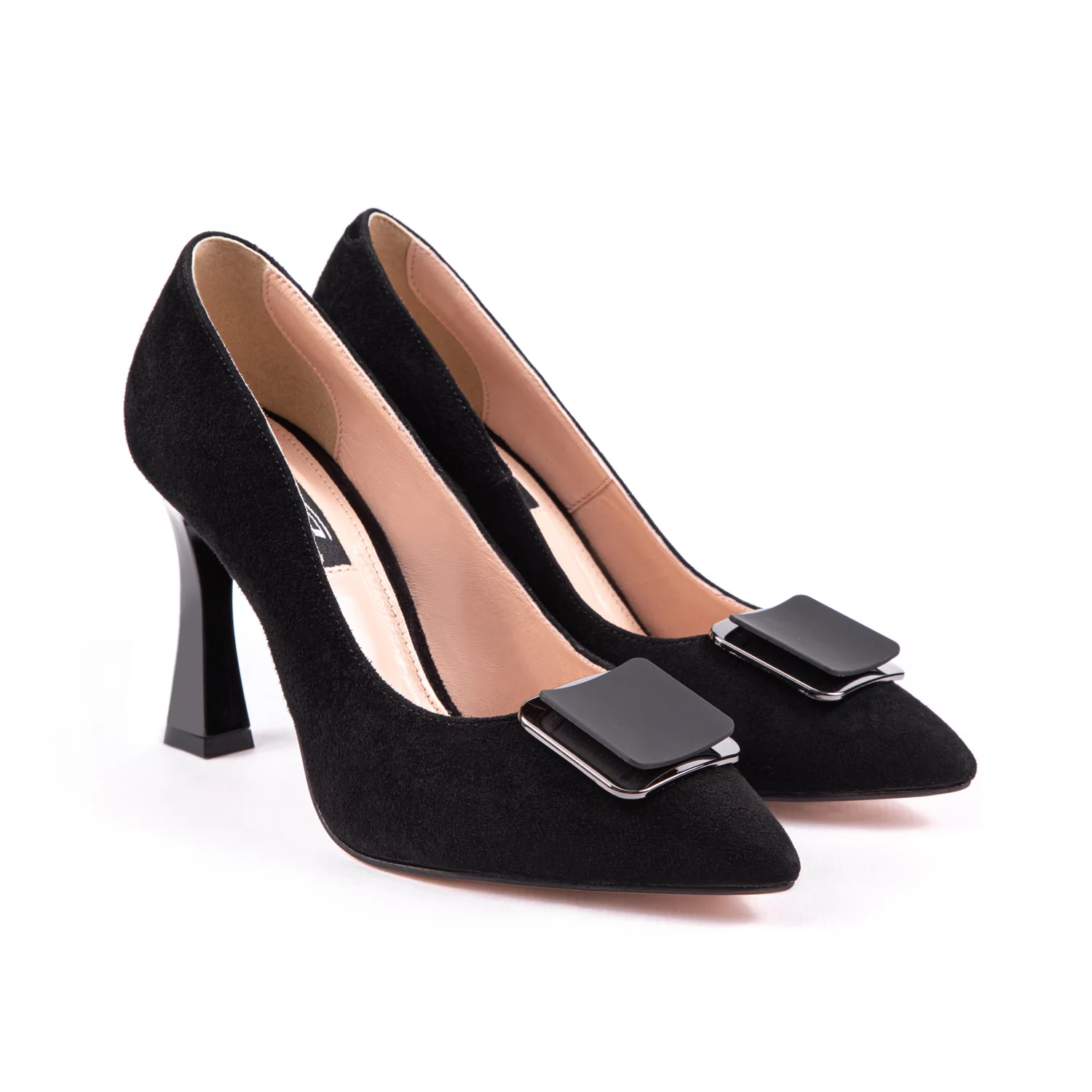 Pantofi stiletto Piele Naturala neagra Ornela