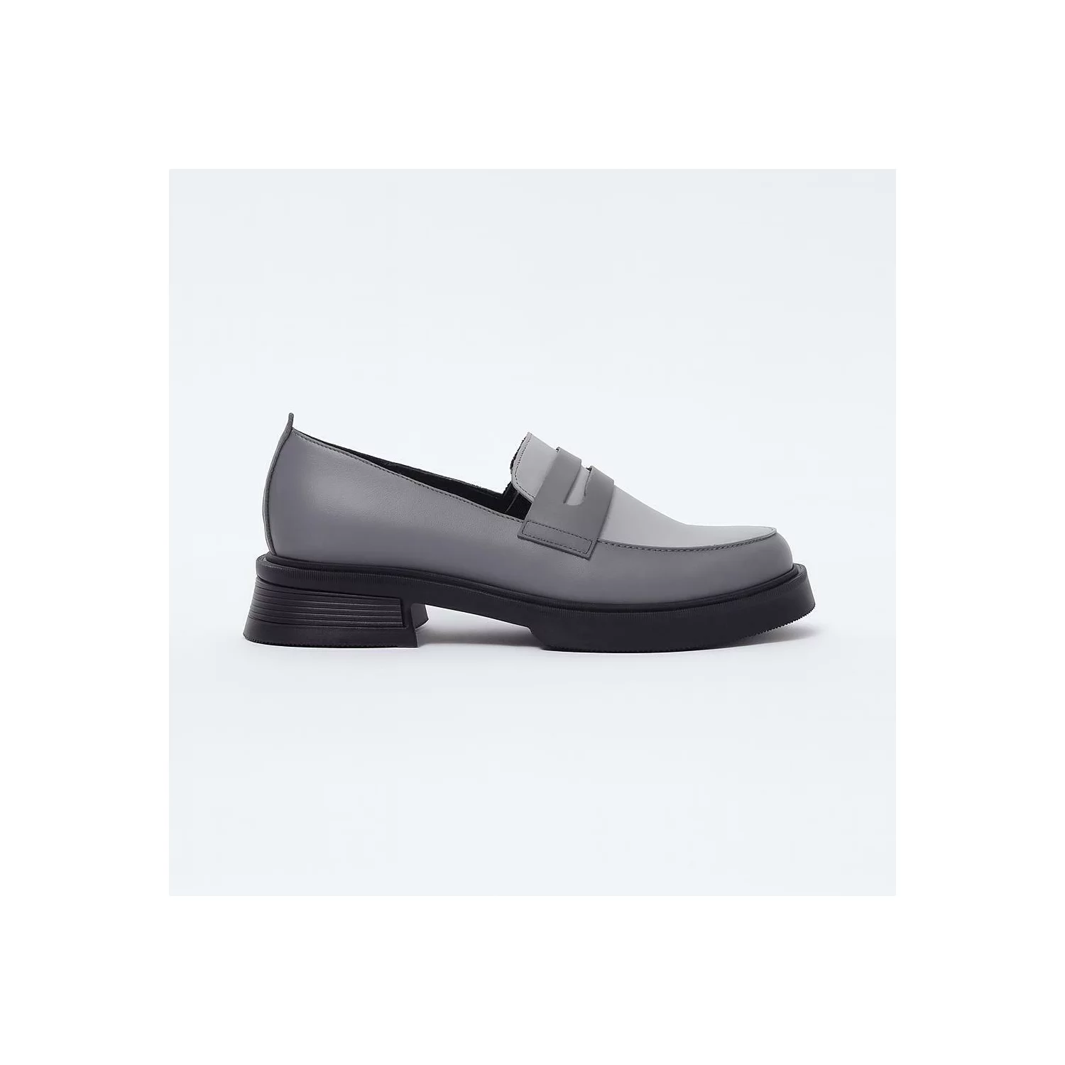 Pantofi casual Piele Naturala Gri Rhea