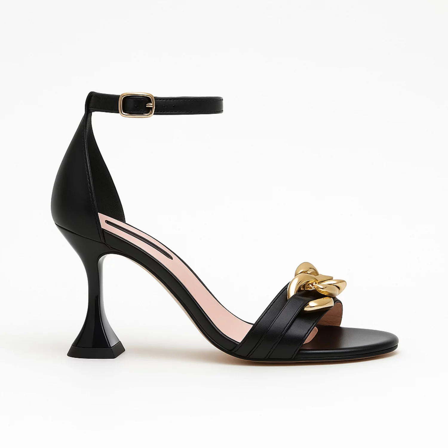 Sandale elegante negre de dama Leila