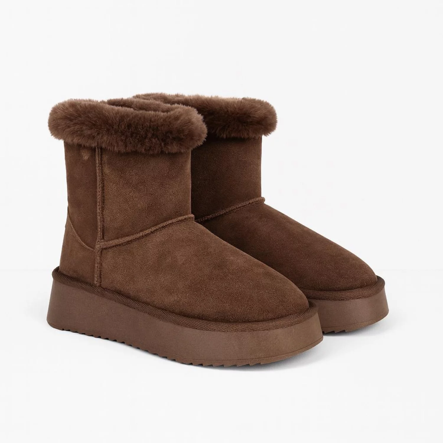 Ghete dama imblanite din Piele Naturala Maro Claudia