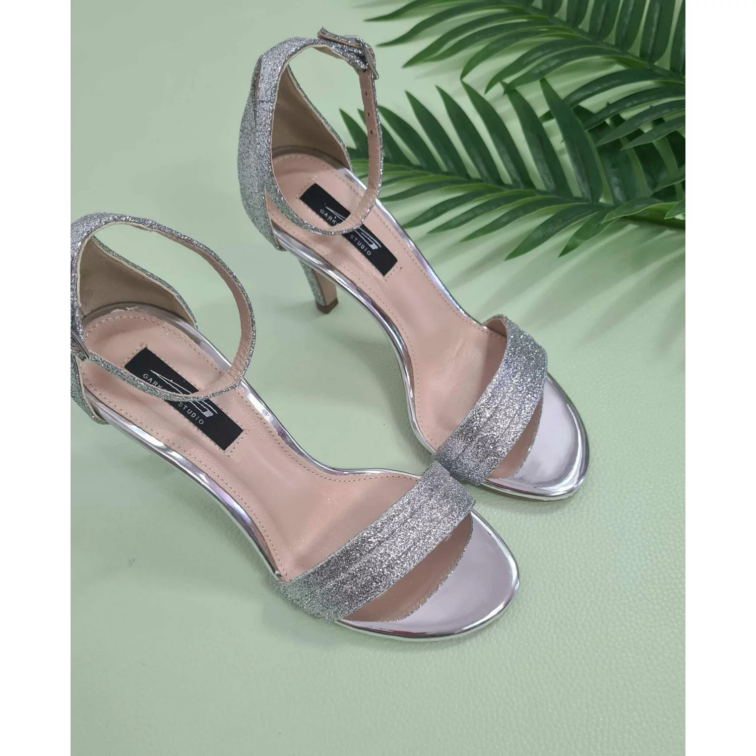 Sandale de ocazie argintii Mira