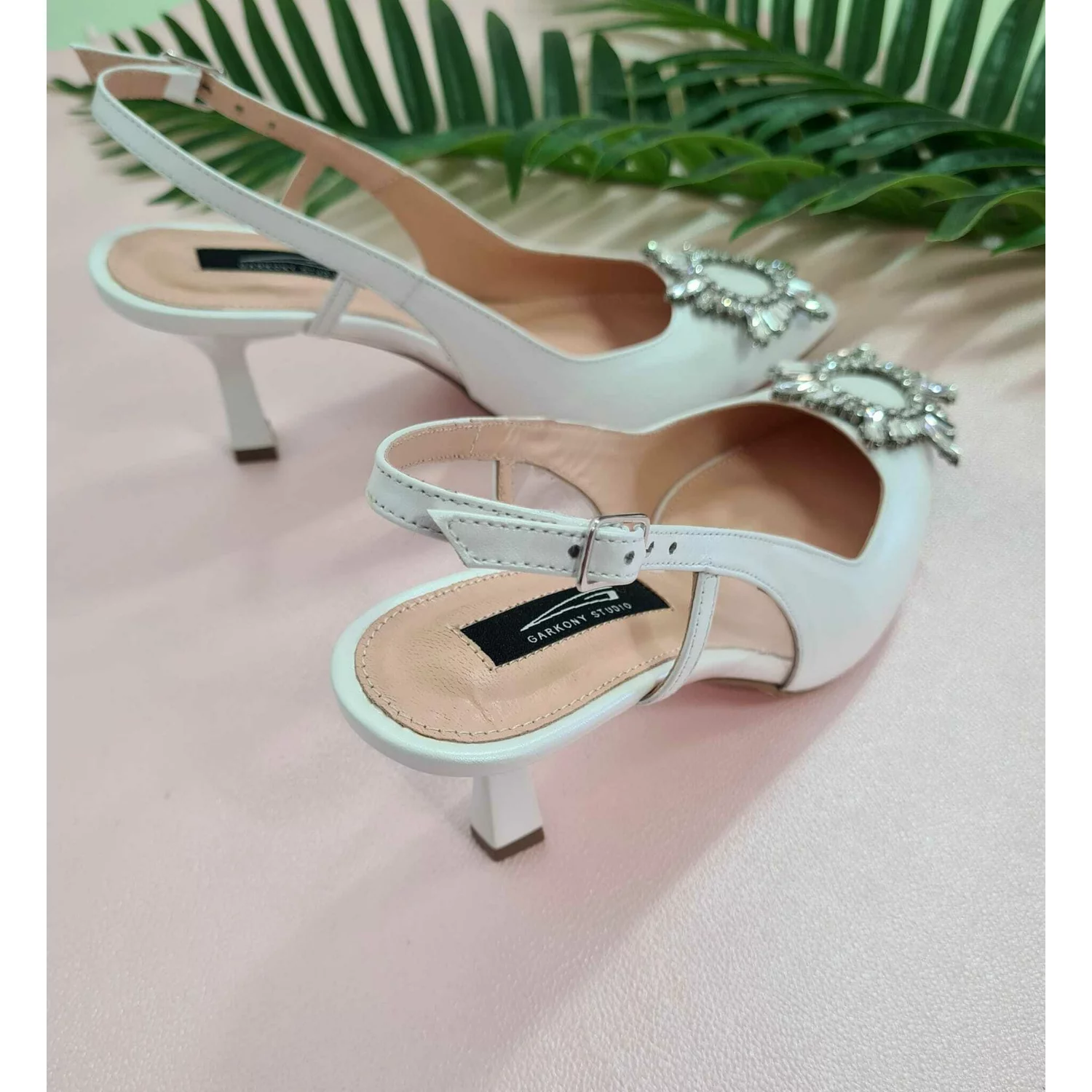 Pantofi stiletto Piele Naturala ivoire La Notte