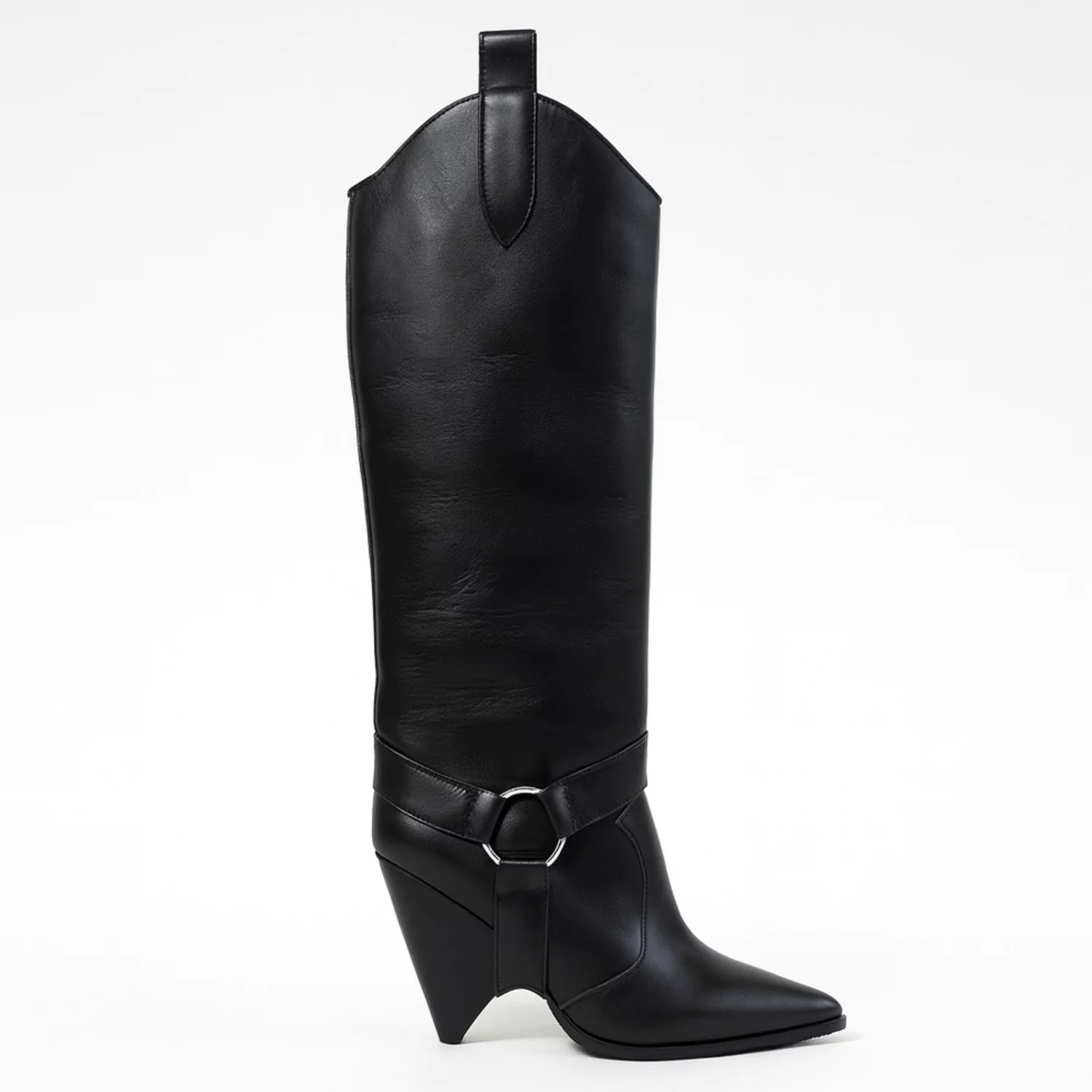 Cizme dama Negre din Piele Naturala Carola