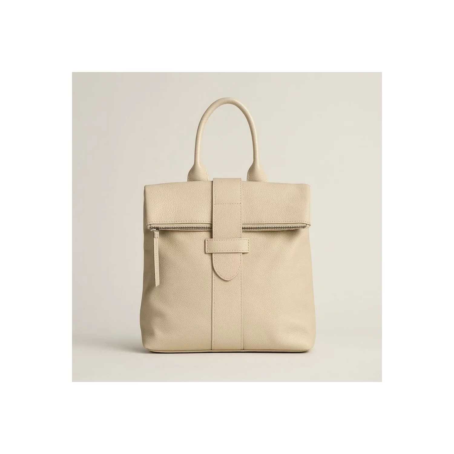 Rucsac dama Piele Naturala Bej Feli