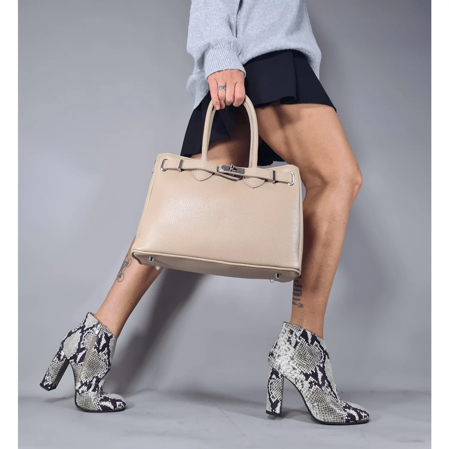 Geanta dama Piele Naturala Bej Vera