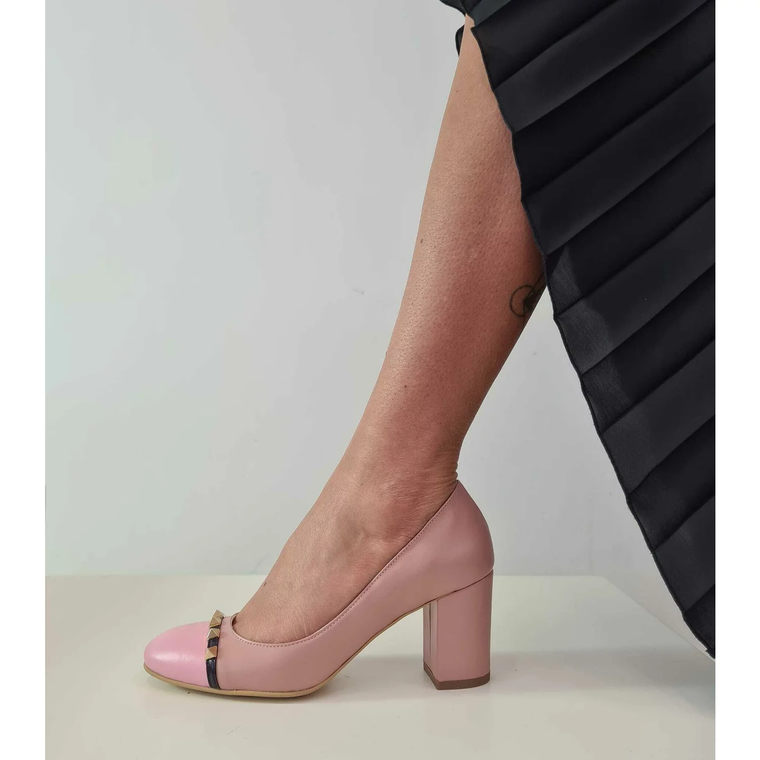 Pantofi Piele Naturala bej Dalli