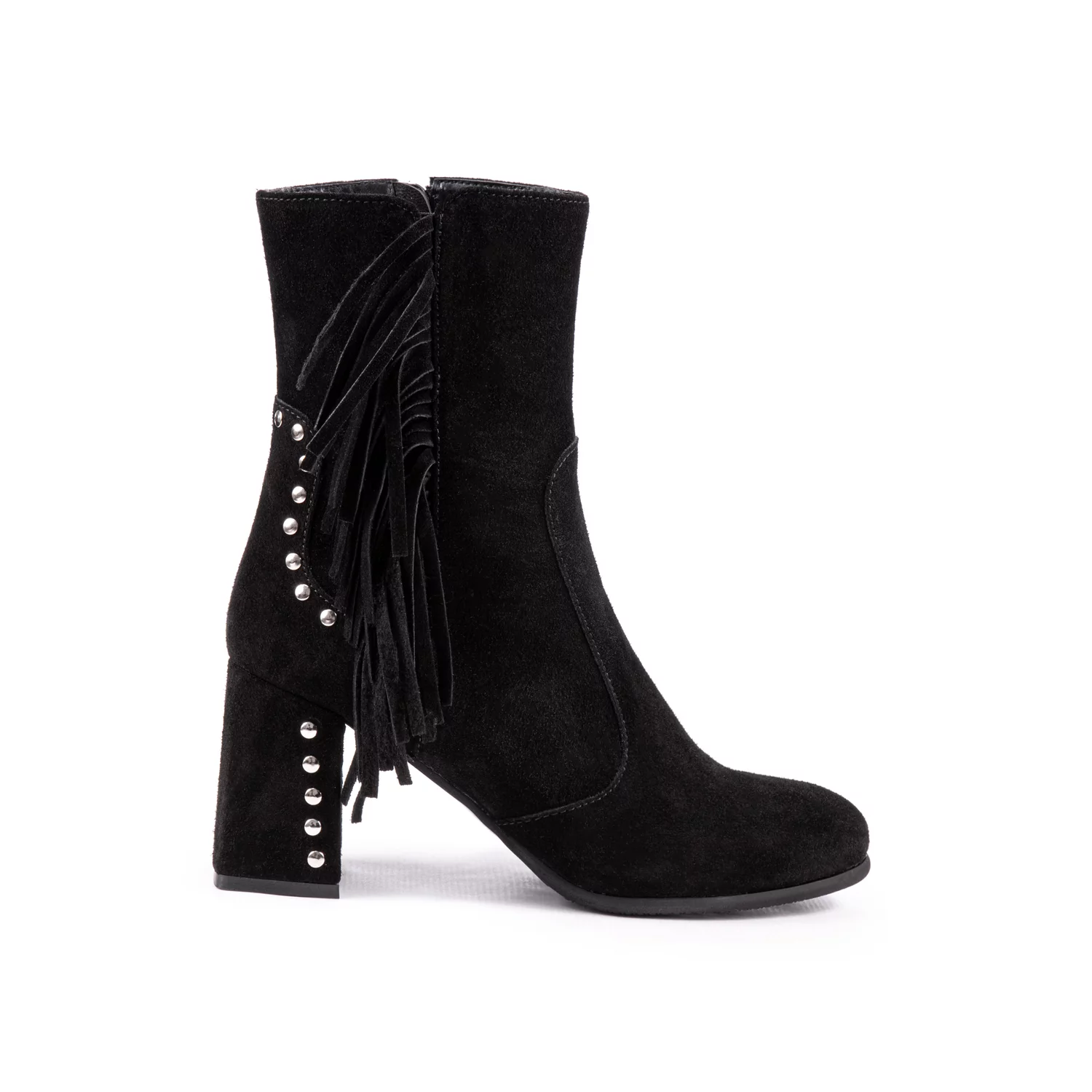 Ghete Piele Naturala neagra Genova