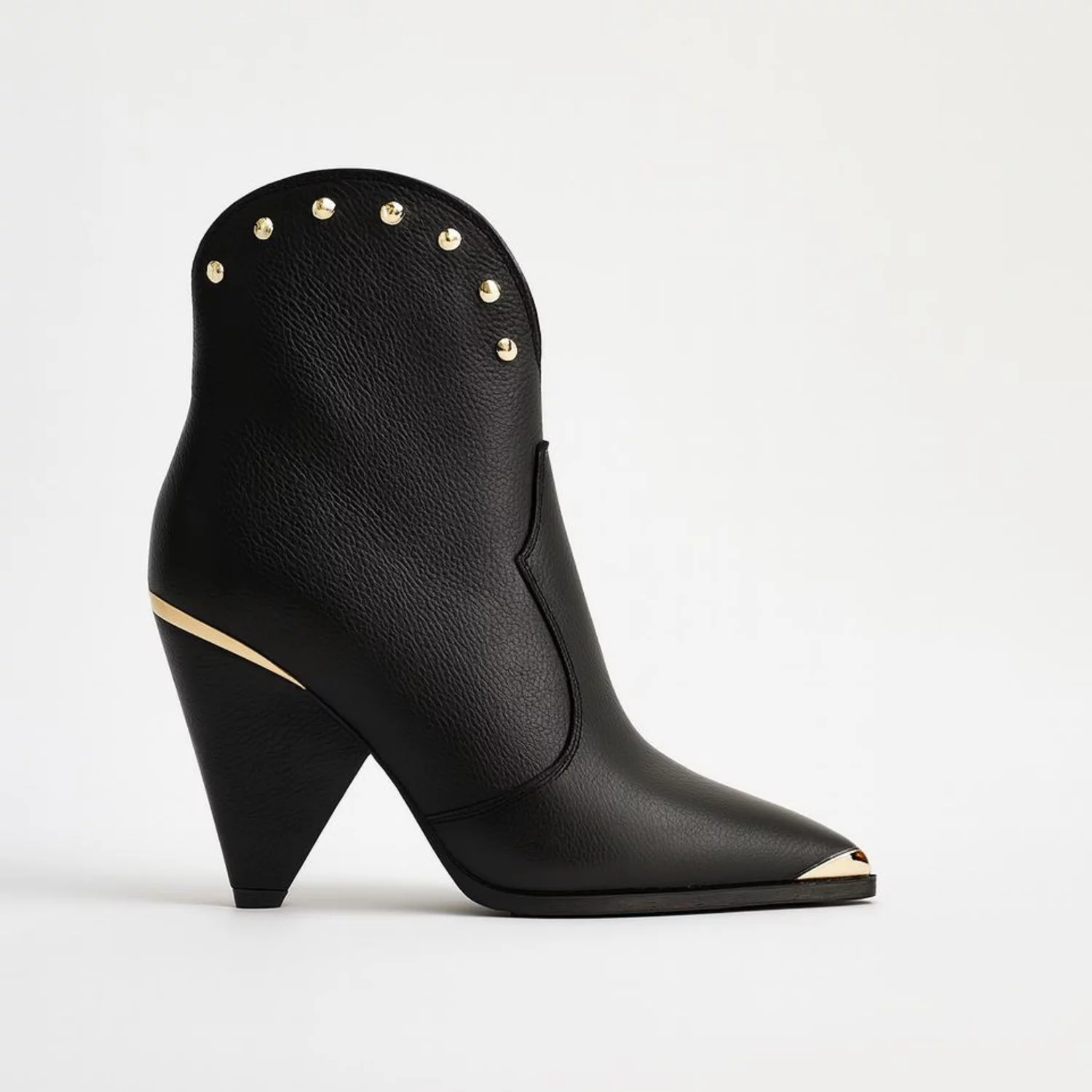 Ciocate Piele Naturala Negre cu accesorii aurii Light