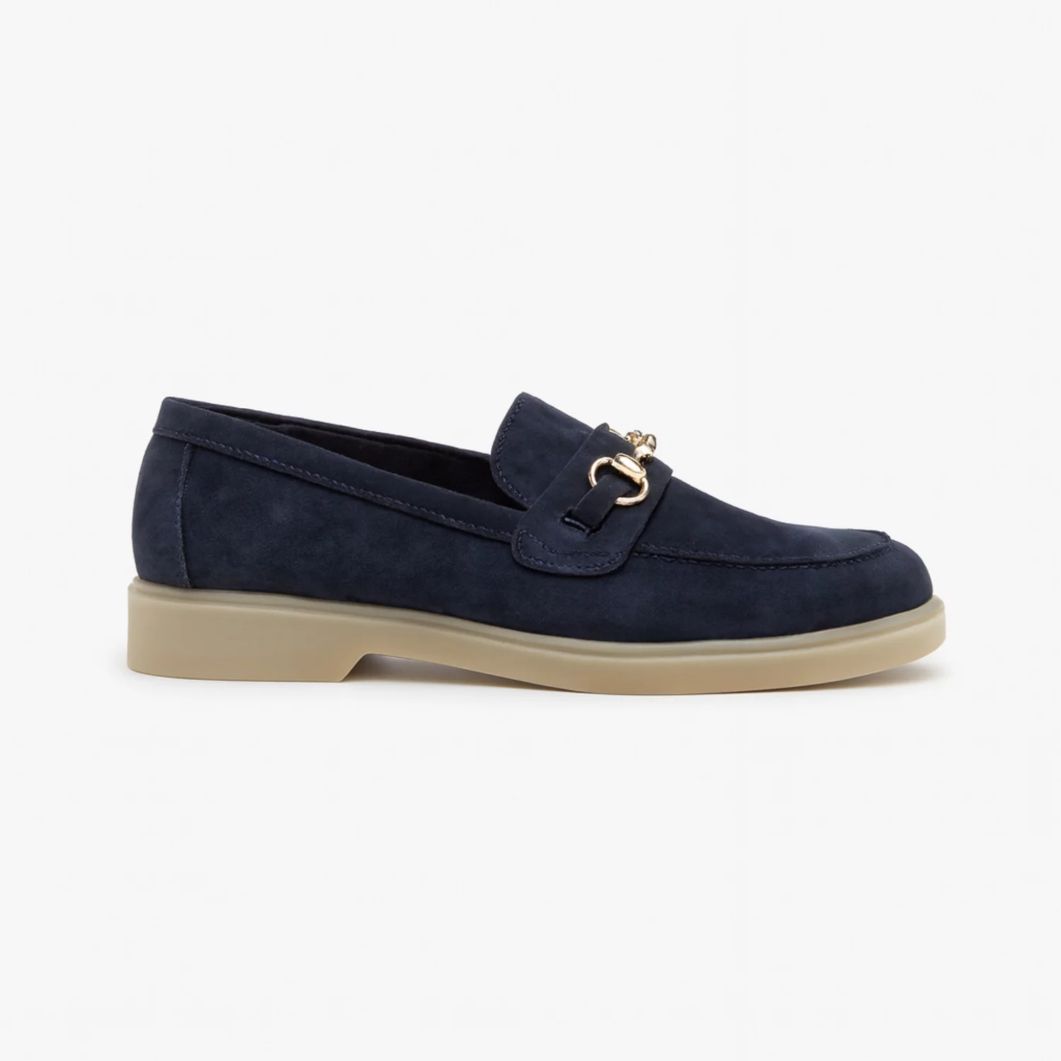 Pantofi casual Piele Naturala intoarsa Bleumarin Brenda