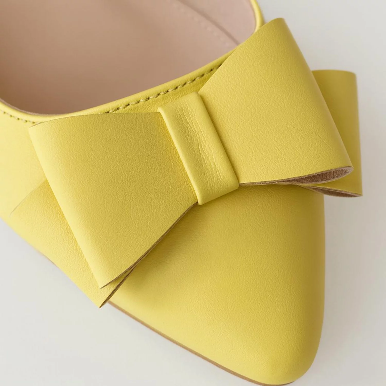 Balerini decupati galbeni cu funda Marina