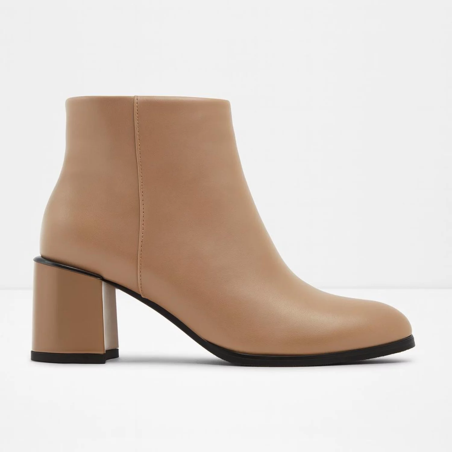 Botine dama din Piele Naturala Bej Bianca